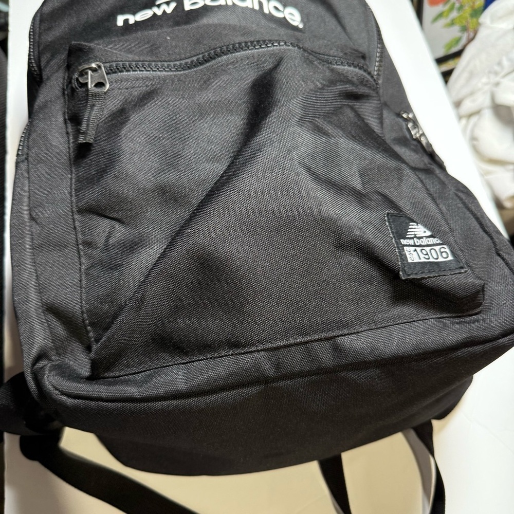 New Balance Booker Backpack Black and White - Picture 3 of 14